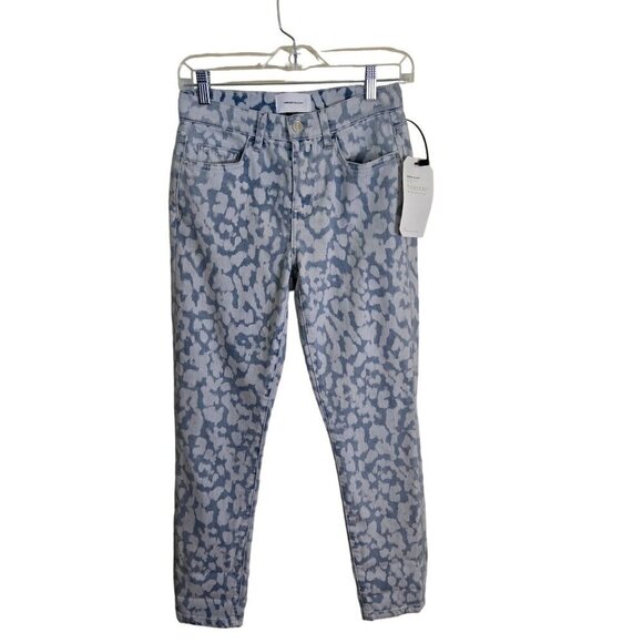 Current Elliot NWT The High Waist Stiletto Jean Inky Leopard Size 24 - Picture 2 of 7